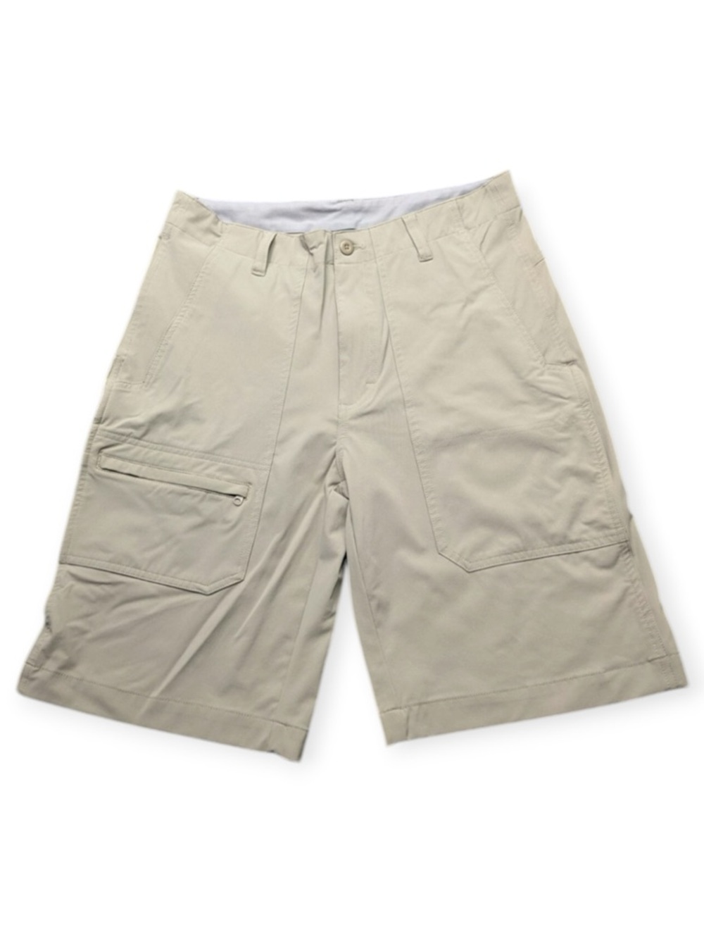Woolrich Nylon Blend Khaki Beige S3097 Outdoors Hiking Shorts Size 36
